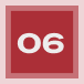 A red square with a lighter red border contains the white number 06 centered inside, representing Noble Roofing’s commitment to quality Roofing Services in The Woodlands.